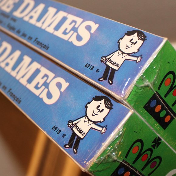 3/$77❤️vintage Checkers set 1960s Hasbro #6918 Jeu De Dames classic new sealed - Picture 1 of 4